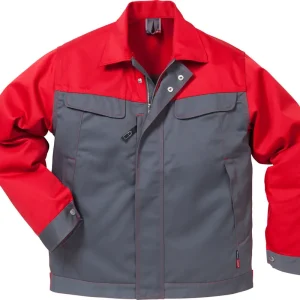 Solange Der Vorrat Reicht FRISTADS Icon Two Jacke 4857 LUXE grau/rot Größe: L