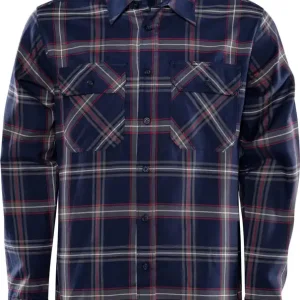 Top-Seller FRISTADS Flanellhemd Langarm 7421 MSF marineblau Größe: L