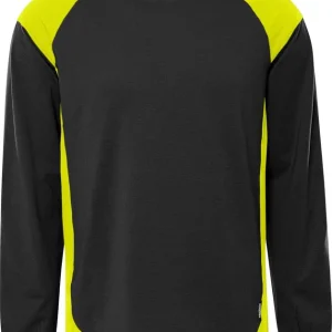 Top-Seller FRISTADS Langarm-T-Shirt schwarzer 7071 GTM schwarz/gelb Größe: 2XL