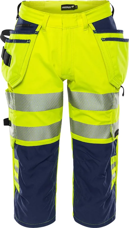 Super-Preis FRISTADS HiVis Stretch-3/4-Hose 2666 GSTP Warnsch-gelb/mar. Größe: 60