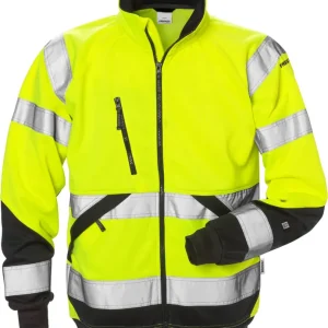 Zertifiziert FRISTADS HighVis Sweatjacke Kl.3,7426SHV Warnschutz-gelb/schwarz Größe: 2XL