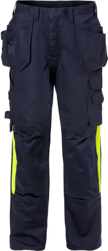 Zertifiziert FRISTADS Flame Handwerkerhose Damen 2730 FLAM marineblau Größe: 50