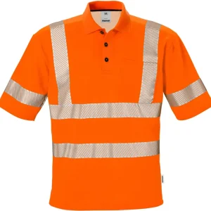Versand Am Gleichen Tag FRISTADS High Vis Poloshirt Kl. 3,7406 PHV Warnschutz-orange Größe: 2XL