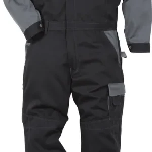 Bestseller FRISTADS Icon Two Overall 8612 LUXE, kurz, schwarz/grau Größe: XL
