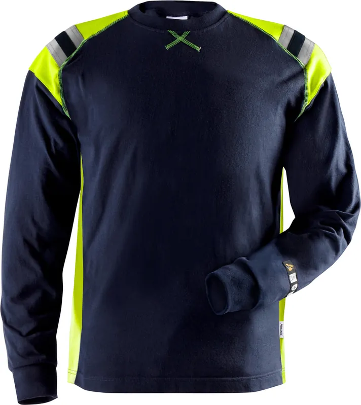 Super-Preis FRISTADS Flamestat T-Shirt Langarm 7072 TFLH marineblau Größe: 2XL