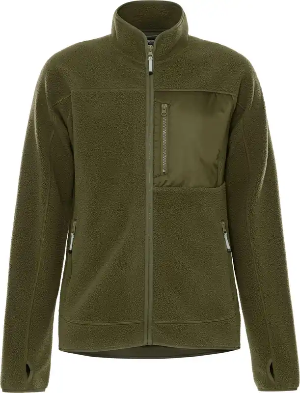 Bestpreis FRISTADS Argon Micro Webpelz-Fleecejacke Damen Armee grün Größe: 2XL