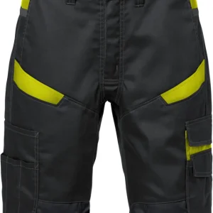 Abverkauf FRISTADS Shorts 2562 STFP schwarz/Warnschutz-gelb Größe: 60