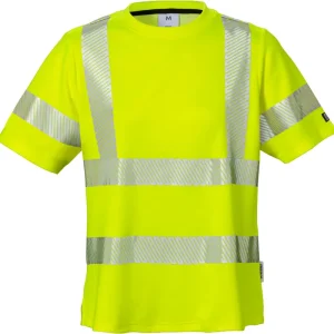 Beliebt FRISTADS HighVis Damen-T-Shirt 7458 THV Warnschutz-gelb Größe: 2XL