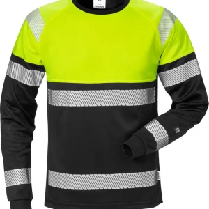 Abverkauf FRISTADS HighVis T-Shirt Langarm 7519THV Warnschutz-gelb/schwarz Größe: 2XL