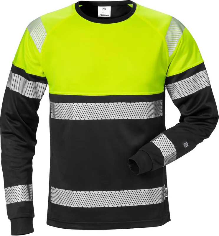 Abverkauf FRISTADS HighVis T-Shirt Langarm 7519THV Warnschutz-gelb/schwarz Größe: 2XL