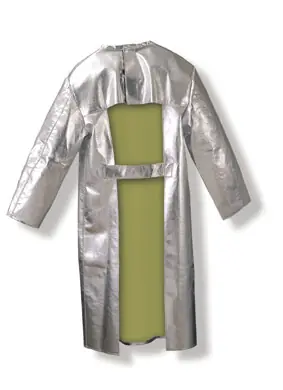 Must-Have JUTEC Frontalschutzmantel mit Klettverschluss, 500 g/m², bis 1000°C, Gr. 70  Größe: 70