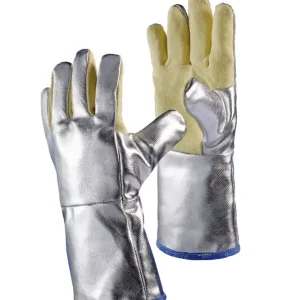 Preisreduziert JUTEC Hitzeschutzhandschuh 5 Finger L: 380 mm Aramid, einseitig aluminisiert, PV