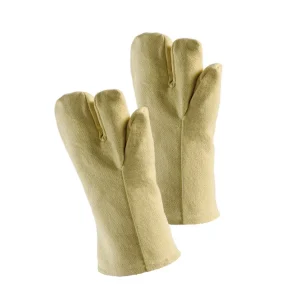 JUTEC Hitzeschutzhandschuh Aramid, bis 500°C, 3-Finger, 400 mm Länge: 400 mm Preis Gesenkt