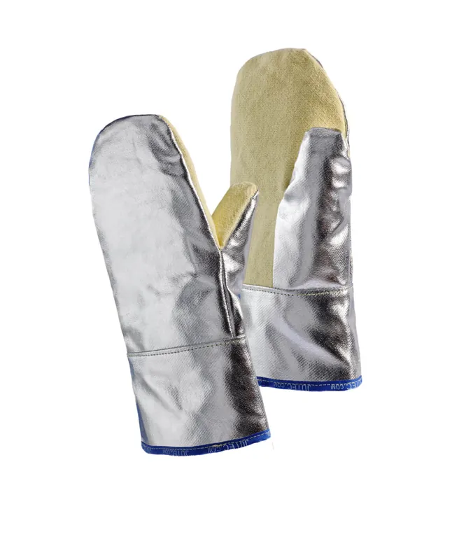 Neu JUTEC Hitzeschutzhandschuh ARAMID-Aluminium, bis 500°C, Fauster, 400 mm Länge: 400 mm