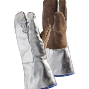 JUTEC Hitzeschutzhandschuh Sebatanleder 3-Finger, 1000°C Länge: 380 mm Jetzt Bestellen