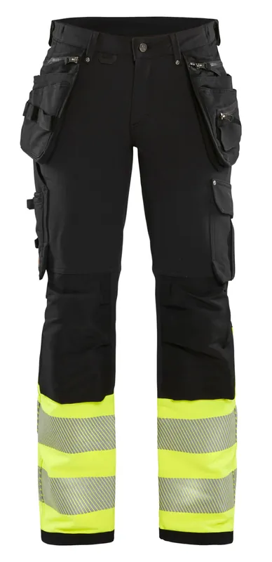 Blakläder Damen HighVis Bundhose 7193 4-Wege-Stretch schwarz/gelb Größe: 25 Jetzt Bestellen