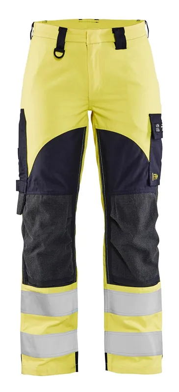 Blakläder Damen Multinorm Bundhose Inhärent gelb/marineblau Größe: 25 Heißes Angebot