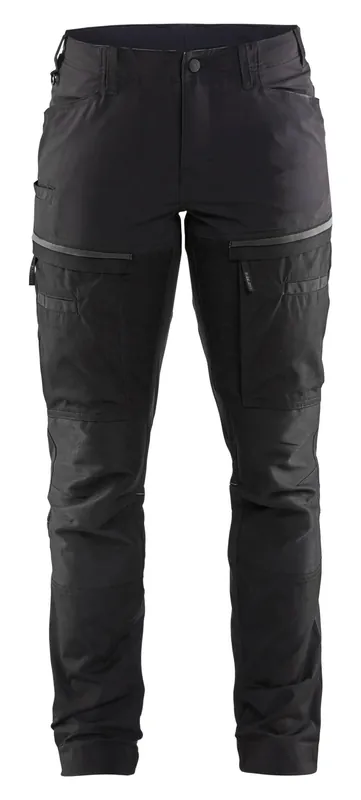 Top-Angebot Blakläder Damen Servicehose mit Stretch 7166 schwarz/dunkelgrau Größe: 25