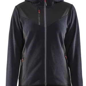 Billig Blakläder Damen Strickjacke 5941 dunkel marineblau/schwarz Größe: 3XL