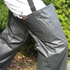 Preiswert chaps&more Spritzschutz-Beinlinge grau, mit Metallknöpfen und Knopflöchern