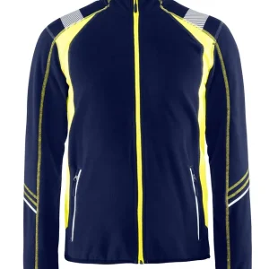 Ausverkauf Blakläder Microfleece Jacke marineblau/gelb Größe: 3XL