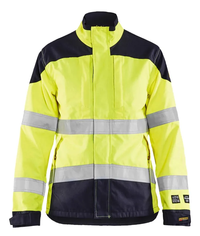 Blakläder Damen Multinorm Jacke Inhärent HighVis gelb/marine Größe: 3XL Jetzt Kaufen