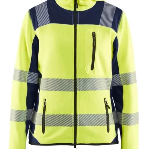 Blakläder Damen HighVis Strickjacke 4967 HighVis gelb/marineblau Größe: 3XL Expressversand