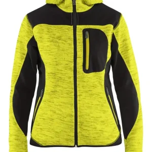 Top-Seller Blakläder Damen Strickjacke gelb/schwarz Größe: 3XL