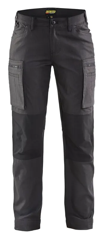 Versand Am Gleichen Tag Blakläder Damen Service Bundhose Stretch 7159 dunkelgrau/schwarz Größe: 50