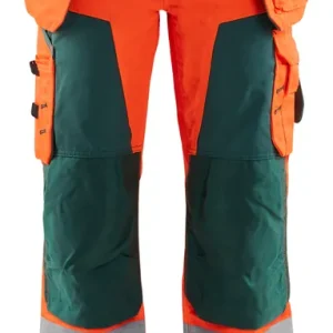 Blakläder Damen HighVis Bundhose 7156 mit Werkzeugtaschen orange/grün Größe: 25 Top-Preis