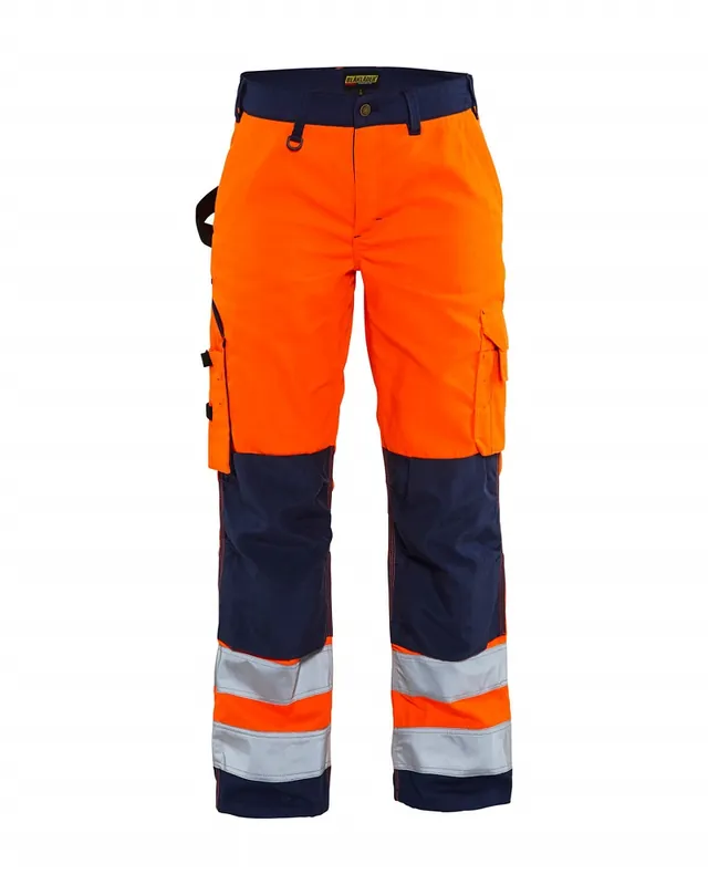 Solange Der Vorrat Reicht Blakläder Damen HighVis Bundhose 7155 ohne Werkzeugtaschen orange/marineblau Größe: 25