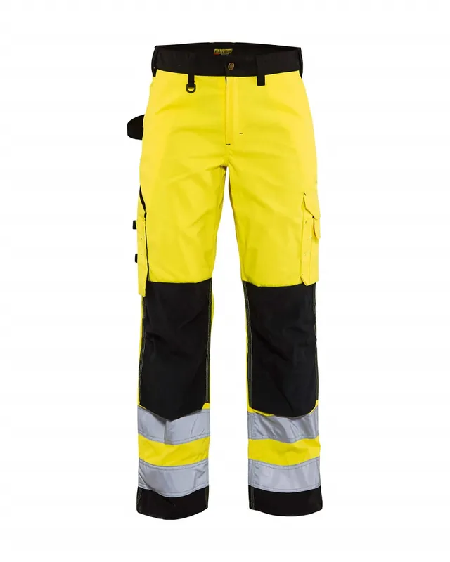 Blakläder Damen HighVis Bundhose 7155 ohne Werkzeugtaschen gelb/schwarz Größe: 25 Ausverkauf