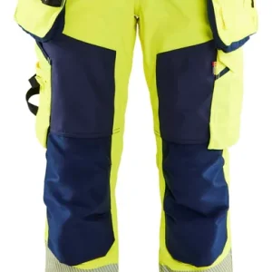 Schneller Versand Blakläder Damen High Vis Softshellhose 7118 gelb/marineblau Größe: 25