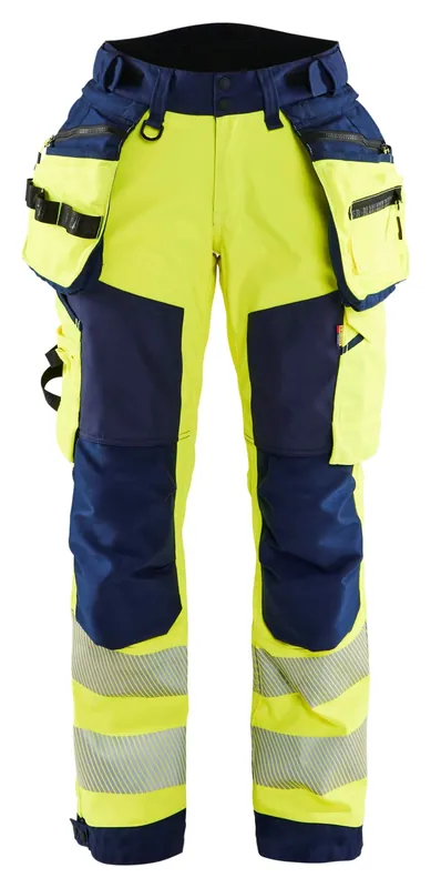 Schneller Versand Blakläder Damen High Vis Softshellhose 7118 gelb/marineblau Größe: 25
