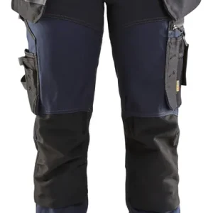 Top-Angebot Blakläder Damen Handwerker Bundhose 7115 dunkel marineblau/schwarz  Größe: 25