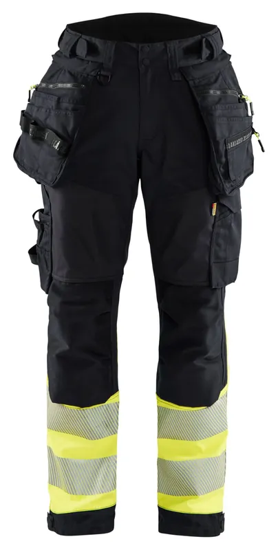 Sonderaktion Blakläder Damen High Vis Softshellhose 7114 schwarz/gelb Größe: 25