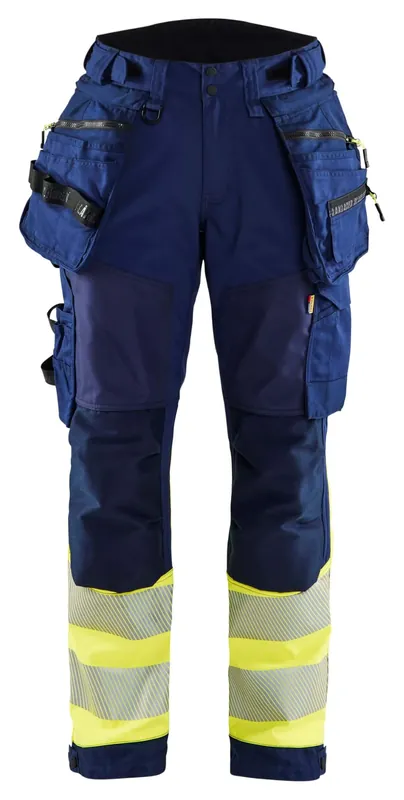 Angebot Blakläder Damen High Vis Softshellhose 7114 marineblau/gelb Größe: 25