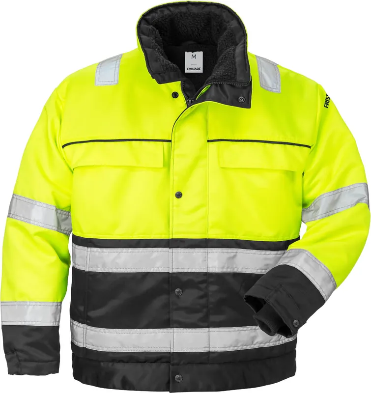 Ausverkauf FRISTADS HighVis Winterj.Kl.3,444PP Warnschutz-gelb/schwarz Größe: XXL