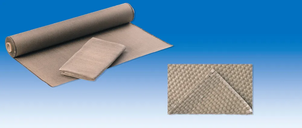 JUTEC Hitzeschutzgewebe Leinwand, B: 1000 mm, HT-beschichtet, bis 1150°C, 1000 g/m² Nur Für Kurze Zeit