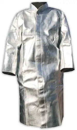 JUTEC Hitzeschutzmantel 500 g/m², bis 1000°C, Gr. 70, Klettverschluss, L: 1200 mm Größe: 70 Echt