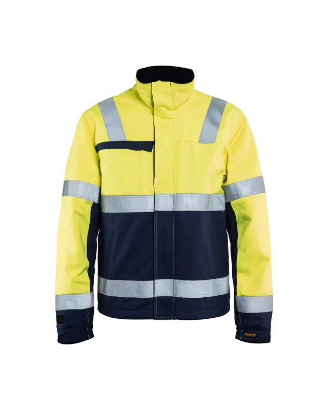 Schneller Versand Blakläder Multinorm Winterjacke 4069 gelb/marineblau Größe: 3XL