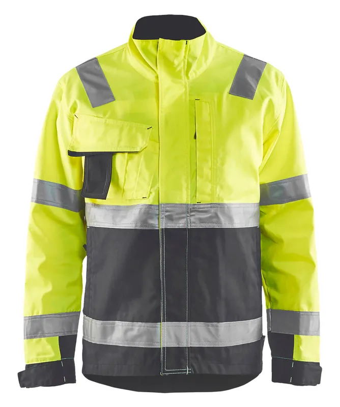 Bestseller Blakläder High Vis Jacke Klasse 3 4064 gelb/mittelgrau Größe: 3XL
