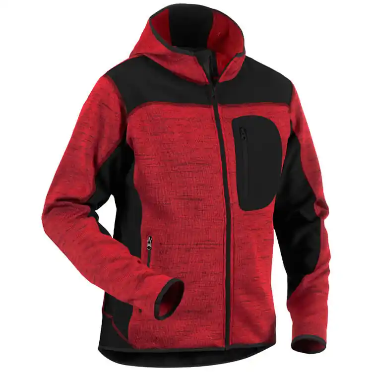 Top-Preis Blakläder Strickjacke 4930 mit Softshell rot/schwarz Größe: 3XL