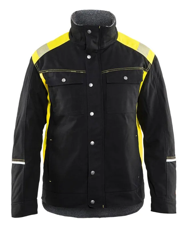 Solange Der Vorrat Reicht Blakläder Winterjacke 4915 schwarz/gelb Größe: 3XL
