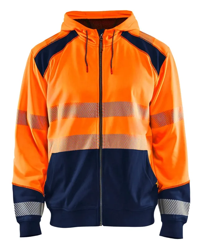 Bestpreis Blakläder High Vis Kapuzensweater High Vis orange/marineblau Größe: 3XL
