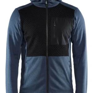 Top-Preis Blakläder Kapuzensweater 3540 mit Reißverschluss taubenblau/schwarz Größe: 3XL