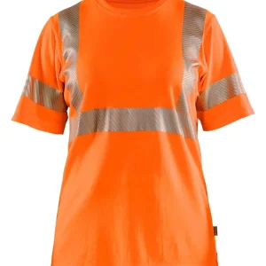 Blakläder Damen High Vis T-Shirt High Vis orange Größe: 3XL Geprüft