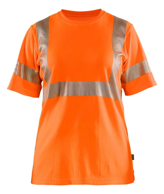 Blakläder Damen High Vis T-Shirt High Vis orange Größe: 3XL Geprüft