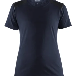 Top-Preis Blakläder Damen T-Shirt 3479 dunkel marineblau/schwarz Größe: 3XL