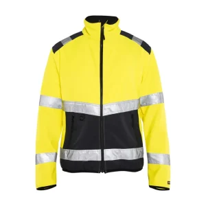 Bestpreis Blakläder High Vis Softshell Jacke 4877 gelb/schwarz Größe: 3XL